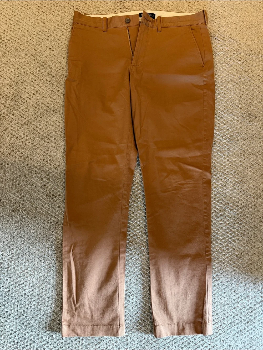 Men's J Crew Chino Pants in Cognac Brown